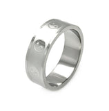 Men's Stainless Steel Yin Yang Design Ring, <b>size: 9</b>