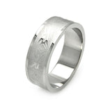 Men's Stainless Steel Matte Finish Abstract Design Ring, <b>size: 9</b>