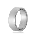 Stainless Steel Flat Engravable Band, <b>size: 9</b>