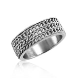 Stainless Steel 3 Chained Band, <b>size: 9</b>