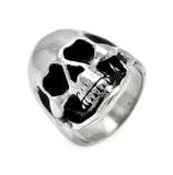 Men's Stainless Steel High Polish Skull Ring, <b>size: 9</b>