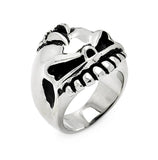 Men's Stainless Steel Skull Face Ring, <b>size: 9</b>