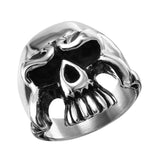 Men's Stainless Steel Large Skull Ring, <b>size: 9</b>