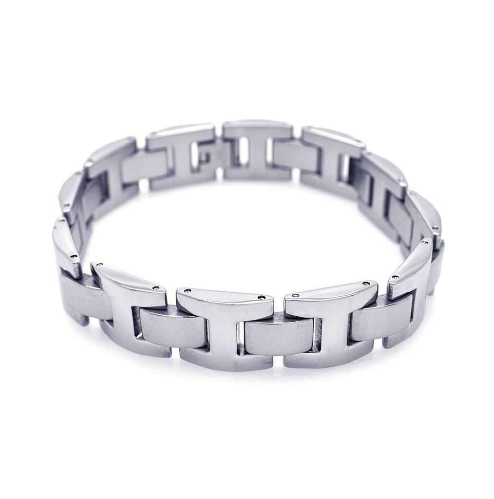 Stainless Steel I-shaped Link Bracelet