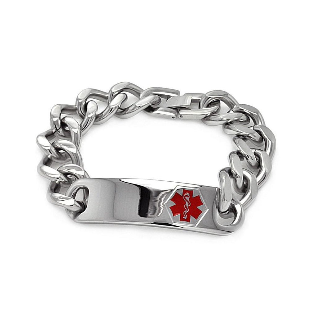 Stainless Steel Medical Id Bracelet