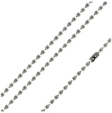 Stainless Steel Oval Bead Link Chain, <b>size: 16</b>