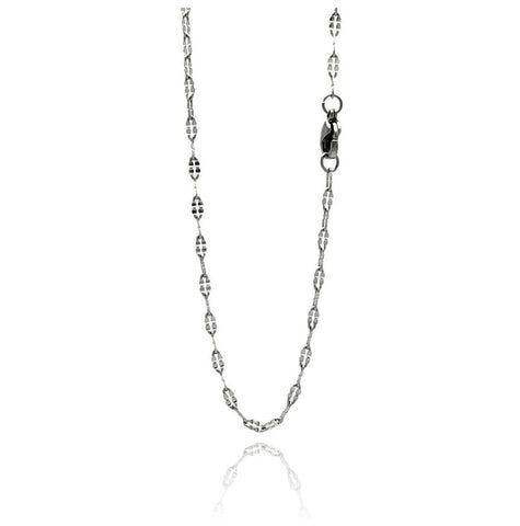 Stainless Steel Diamond Cut Chain, <b>size: 16</b>