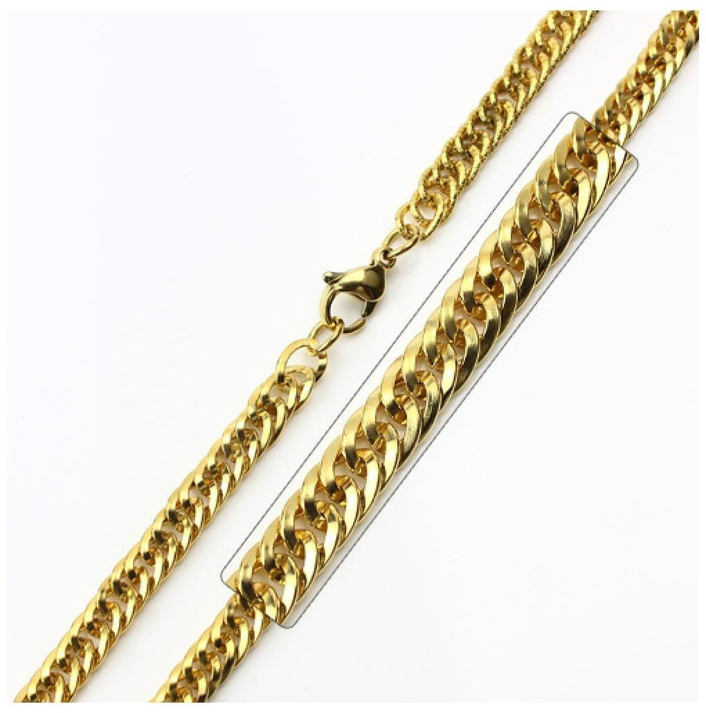 Stainless Steel Gold Plated Link Curb Chain, <b>size: 20</b>