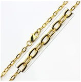 Stainless Steel Gold Plated Link Chain, <b>size: 16</b>