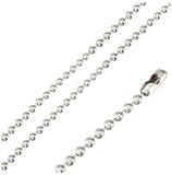 Stainless Steel Bead Chain 2mm, <b>size: 16</b>