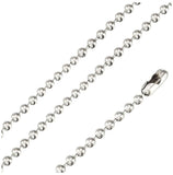 Stainless Steel Bead Chain 2.3mm, <b>size: 16</b>