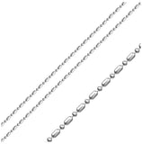 Sterling Stainless Steel Ball And Bar Chain 1.5mm, <b>size: 16</b>