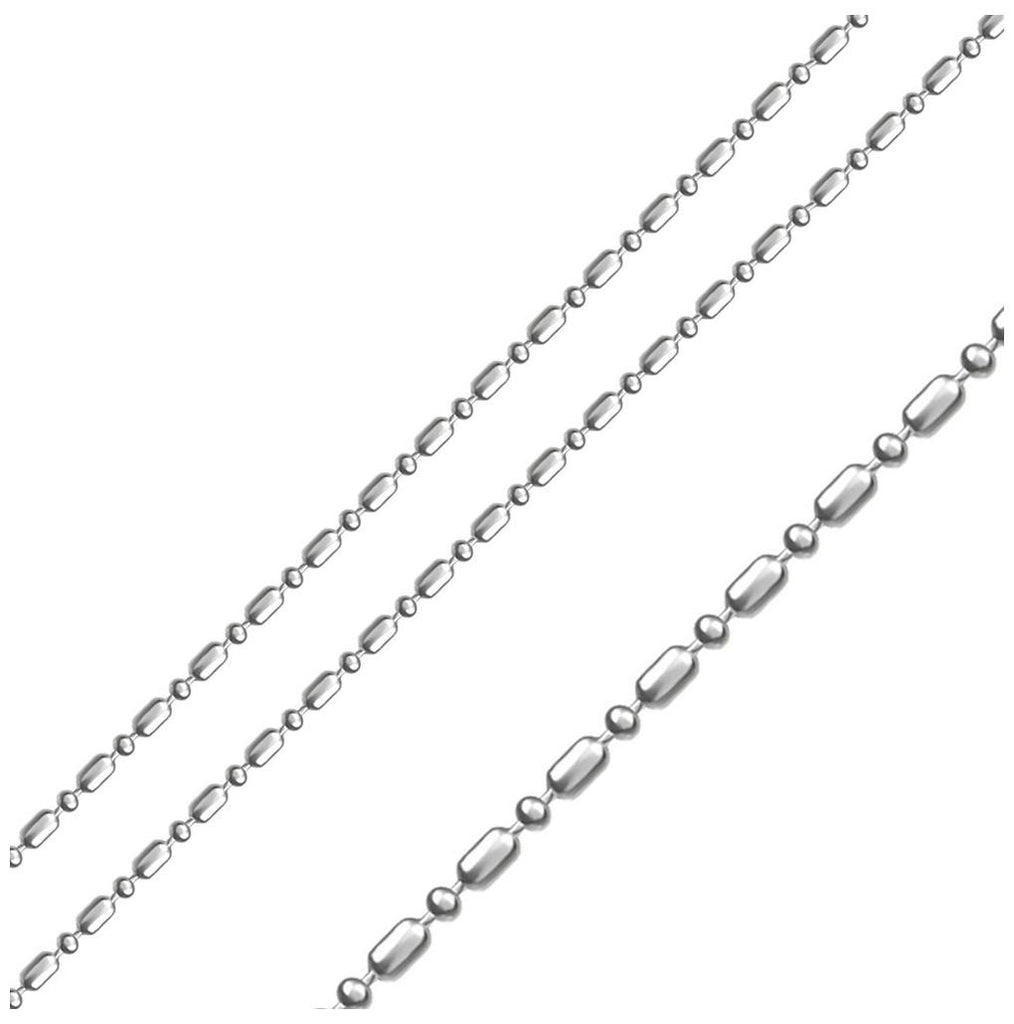 Sterling Stainless Steel Ball And Bar Chain 3mm, <b>size: 16</b>