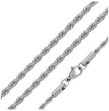 Stainless Steel Rope Chain 6mm, <b>size: 20</b>