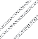 Stainless Steel High Polished Curb Chain 6.8mm, <b>size: 16</b>