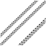 Stainless Steel Box Chain 1.8mm, <b>size: 16</b>