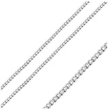 Stainless Steel Small Curb Chain 4mm, <b>size: 16</b>