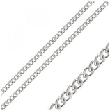 Stainless Steel Curb Chain 6mm, <b>size: 18</b>