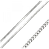 Stainless Steel Curb Chain 5mm, <b>size: 16</b>