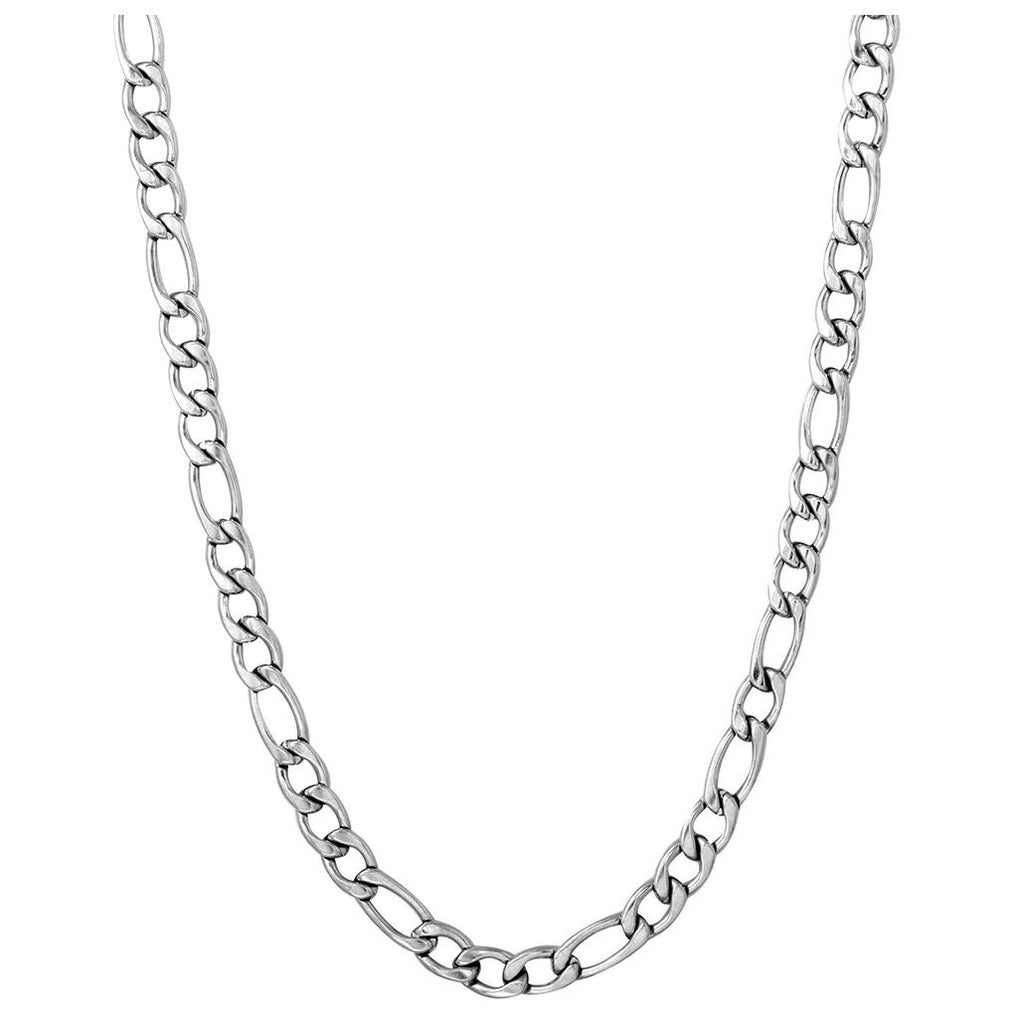 Stainless Steel Figaro Chain Link 5.7mm, <b>size: 16</b>