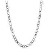 Stainless Steel Figaro Chain Link 5.7mm, <b>size: 16</b>