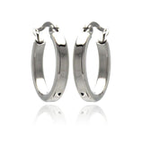 Stainless Steel Thick Hoop Earring, <b>size: 14mm</b>