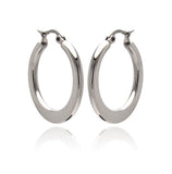 Stainless Steel Plain Hoop Earring, <b>size: 20mm</b>