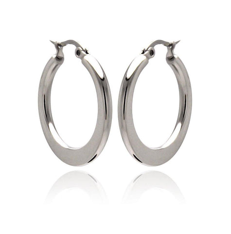 Stainless Steel Plain Hoop Earring, <b>size: 20mm</b>