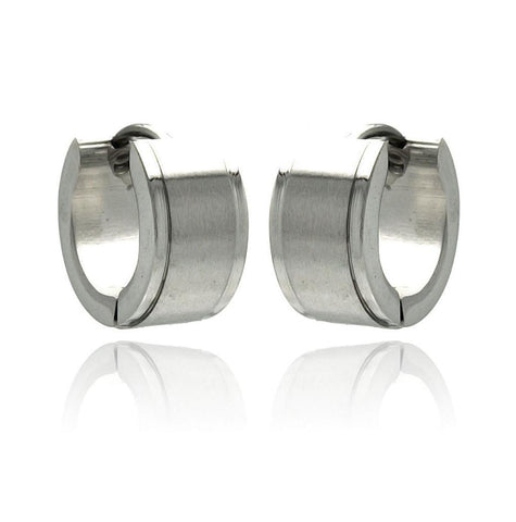 Stainless Steel Plain Small Hoop Earring