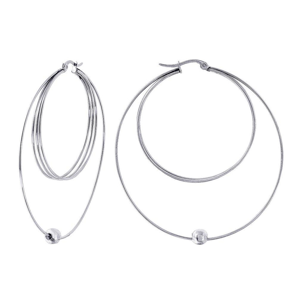 Stainless Steel Multi Hoop Earring