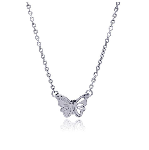 Stainless Steel Butterfly Necklace