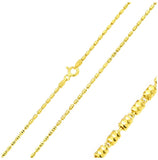 .925 Sterling Silver Gold Plated Tube Brite Chain, <b>size: 16</b>