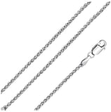 .925 Sterling Silver Wheat Chain Link, <b>size: 16</b>