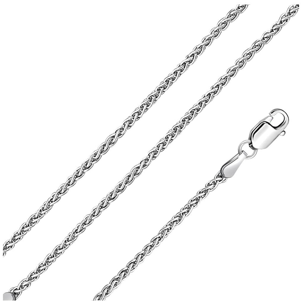 .925 Sterling Silver Wheat Chain Link, <b>size: 16</b>