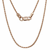 14k Rose Gold 1mm Rope Chain Necklace,<b>size: 18"</b>