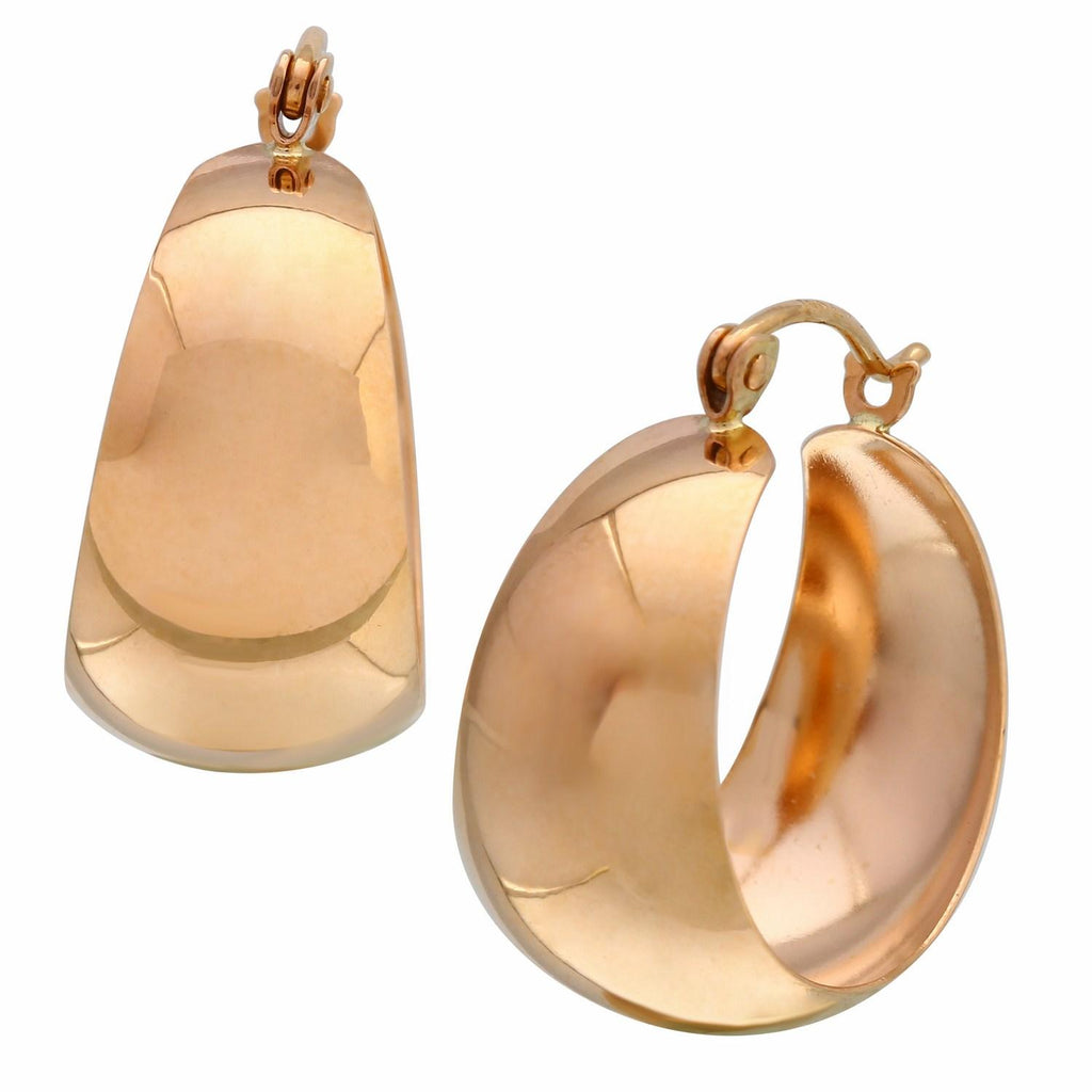 14k Rose Gold Hoop Earrings