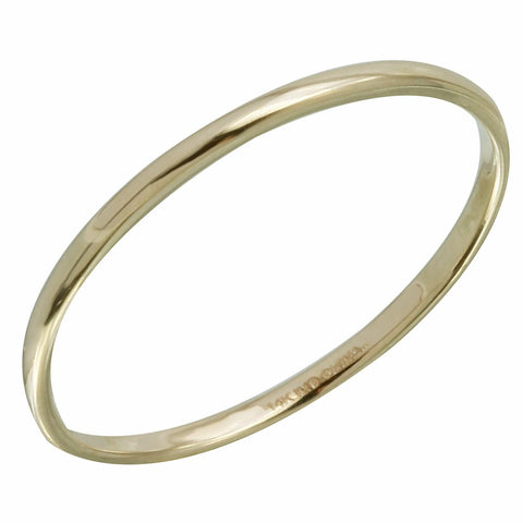 14k Yellow Gold Stackable Band Ring, size: 7