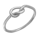 14k Italian White Gold Heart Ring, <b>size: 8</b>